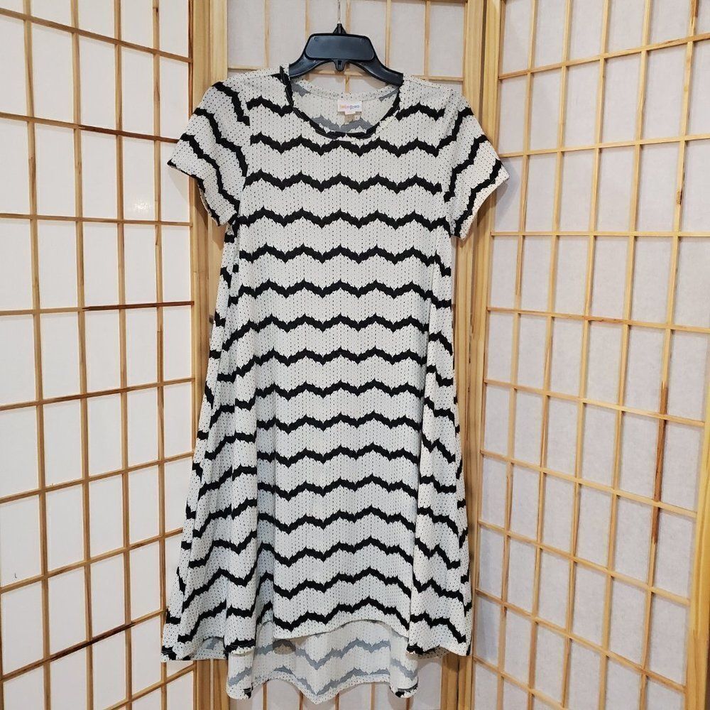 LulaRoe Striped High Low Dress Sz XS